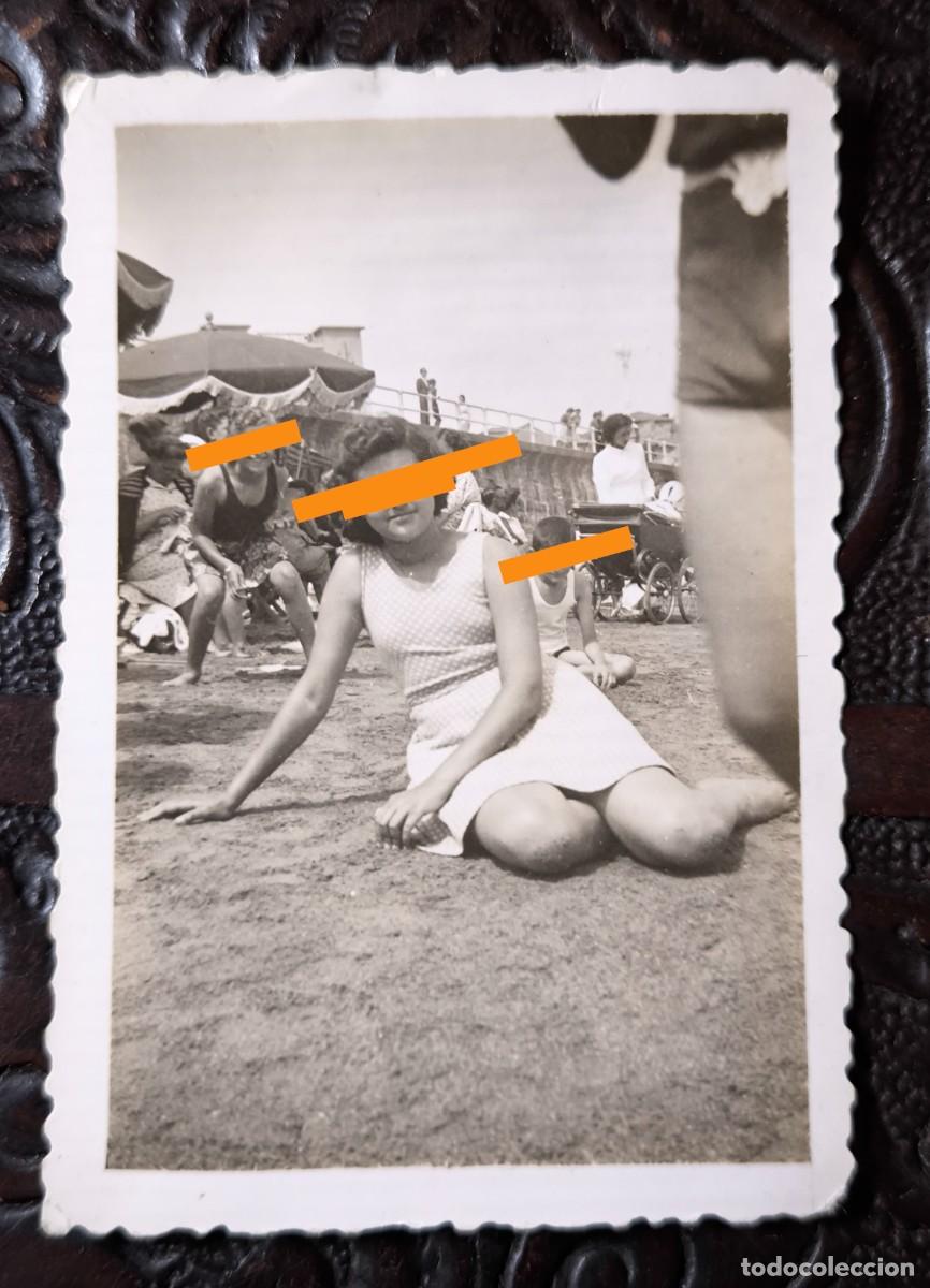 Fotografia antica: Antigua fotograf&iacute;a. En Gij&oacute;n. A&ntilde;os 40.