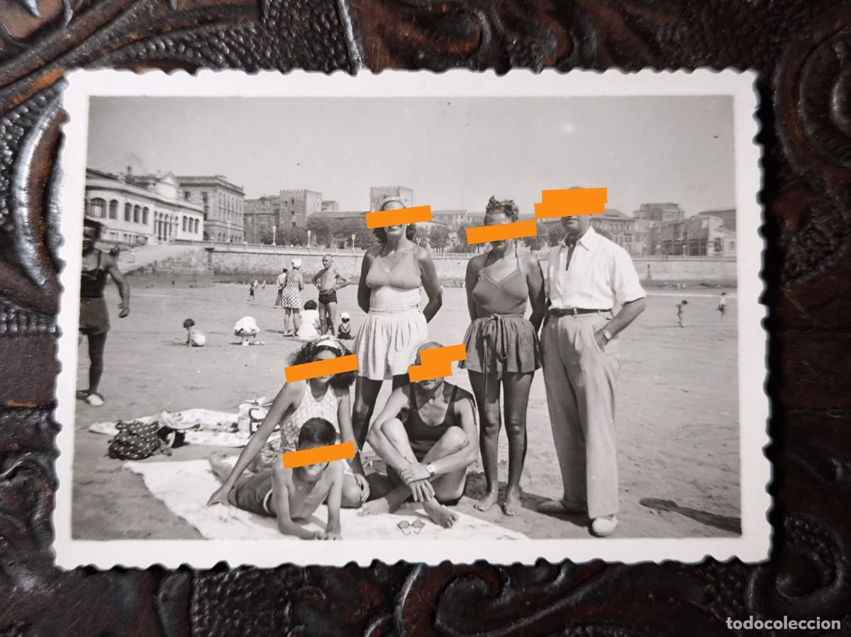 Fotografia antica: Antigua fotograf&iacute;a. En Gij&oacute;n. A&ntilde;os 40.