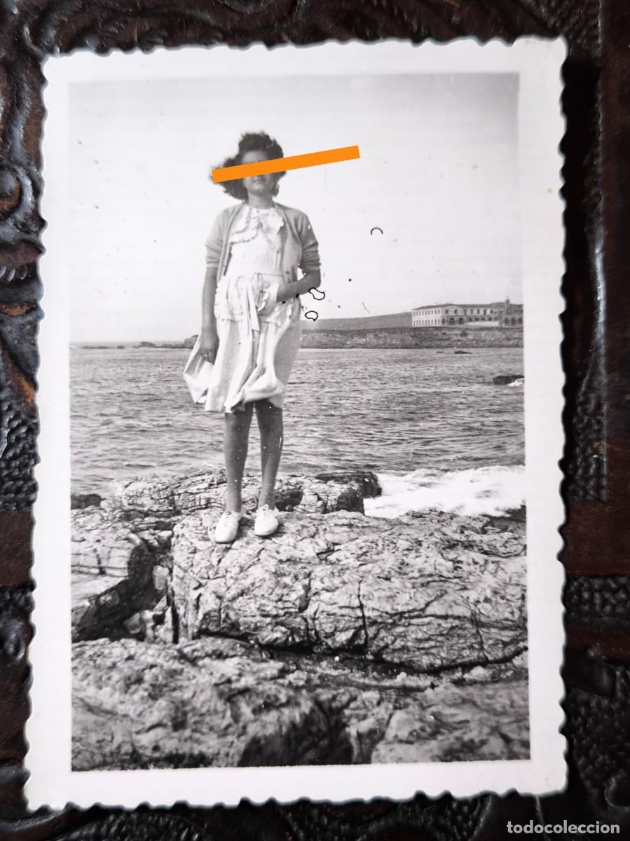 Fotografia antica: Antigua fotograf&iacute;a. En Gij&oacute;n. A&ntilde;os 40.