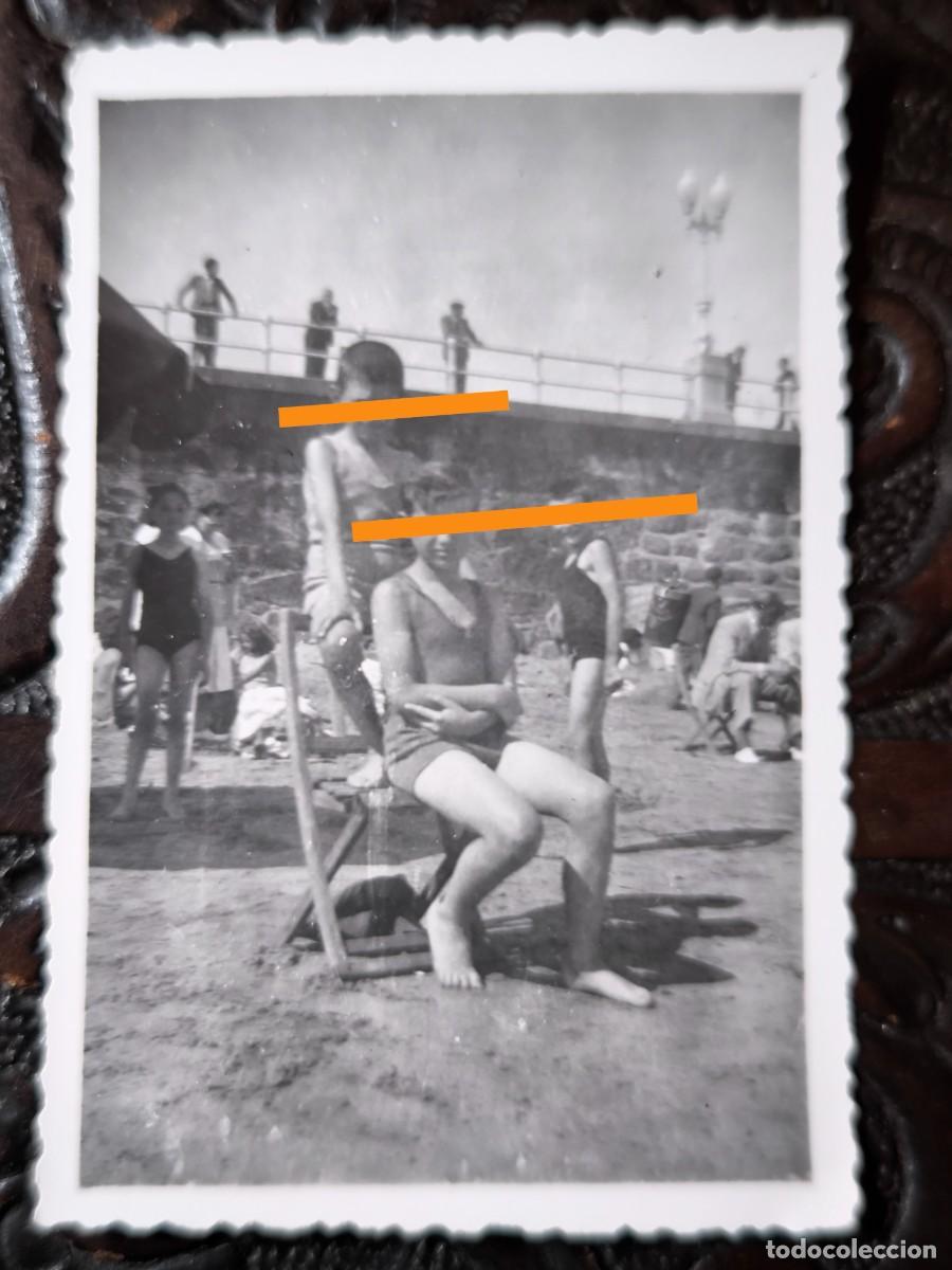 Fotografia antica: Antigua fotograf&iacute;a. En Gij&oacute;n. A&ntilde;os 40.