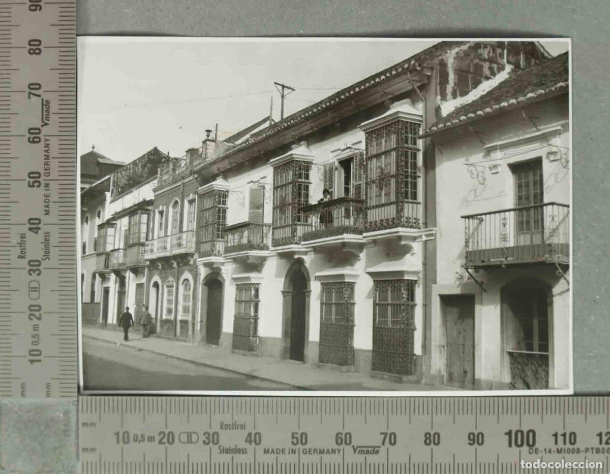 Photographie ancienne: FOTOGRAFIA. VISTA DE CALLE ALGECIRAS HACIA 1940
