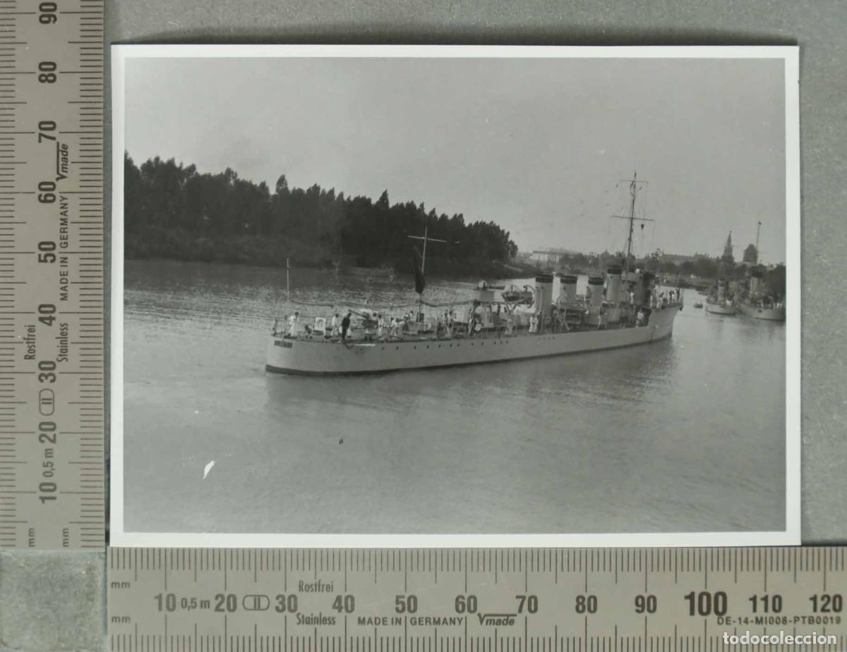Fotograf&iacute;a antigua: FOTOGRAFIA. BARCO MARINA. SEVILLA.
