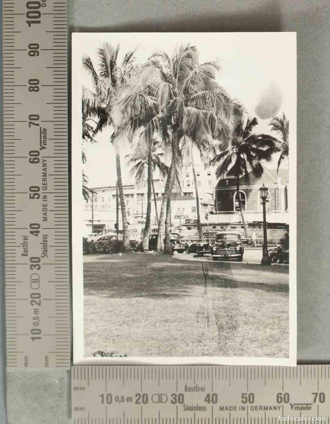 Fotografia antiga: FOTOGRAFIA. VISTA CALLE Y AUTOMOVILES. HONOLULU. HACIA 1940