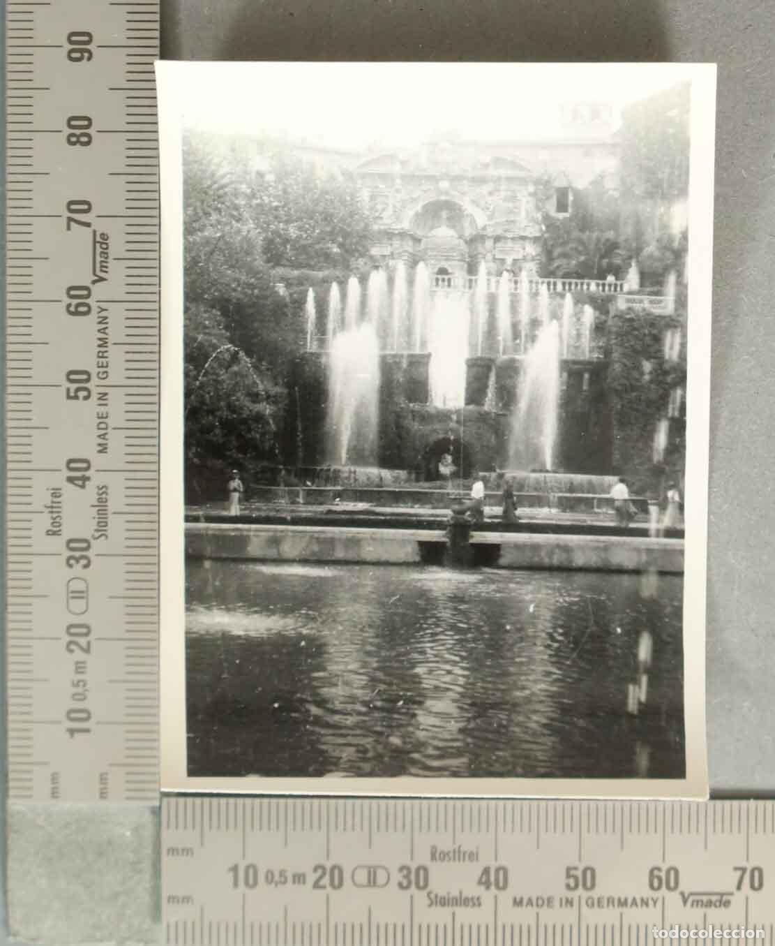 Fotografia antiga: FOTOGRAFIA. Villa d&acute;Este en Tivoli HACIA 1940