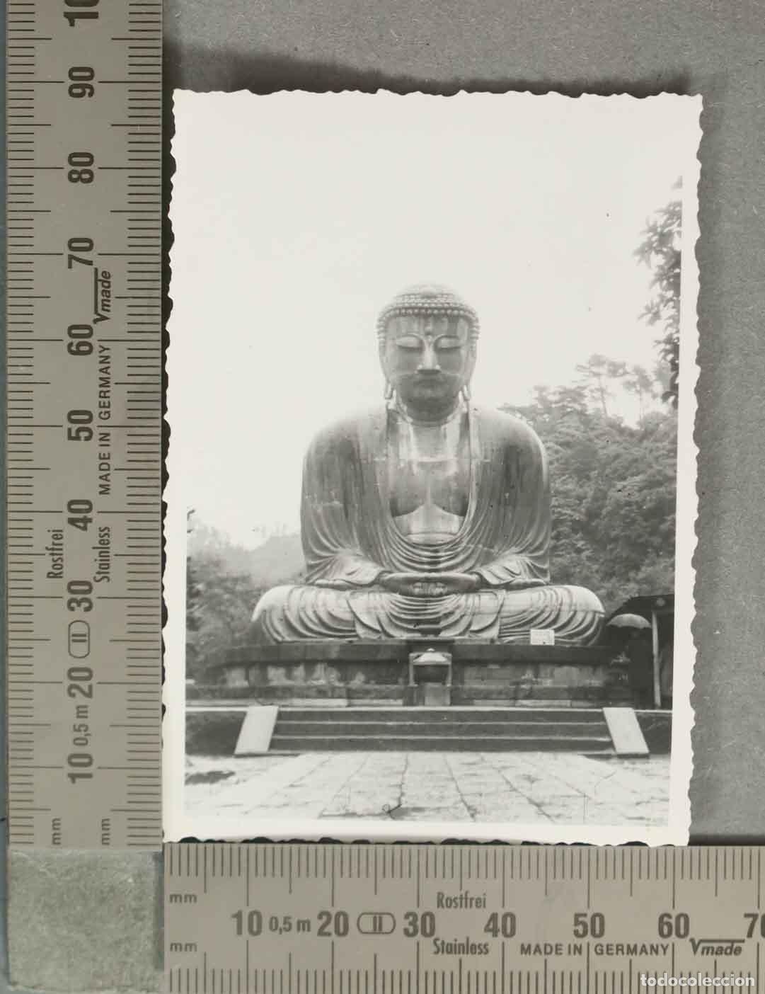 Fotograf&iacute;a antigua: FOTOGRAFIA. Gran Buda de Kamakura (Daibutsu) - Templo Kōtoku-in - Amida Buddha HACIA 1940