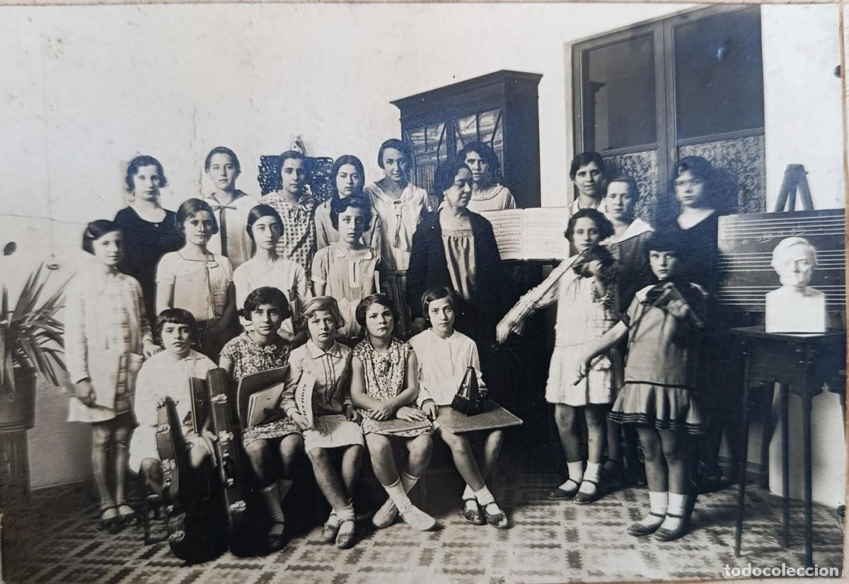 Fotograf&iacute;a antigua: FOTO ORIGINAL. ESCUELA DE M&Uacute;SICA. PALMA DE MALLORCA. A&Ntilde;OS 20.