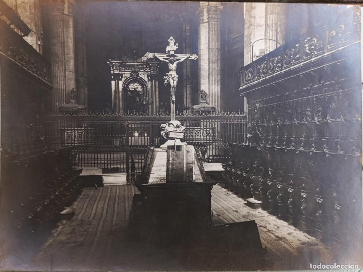 Fotograf&iacute;a antigua: FOTO ORIGINAL. RETABLO MAYOR DE LA CATEDRAL NUEVA DE LLEIDA. A&Ntilde;OS 20. L&Eacute;RIDA. CATALUNYA.