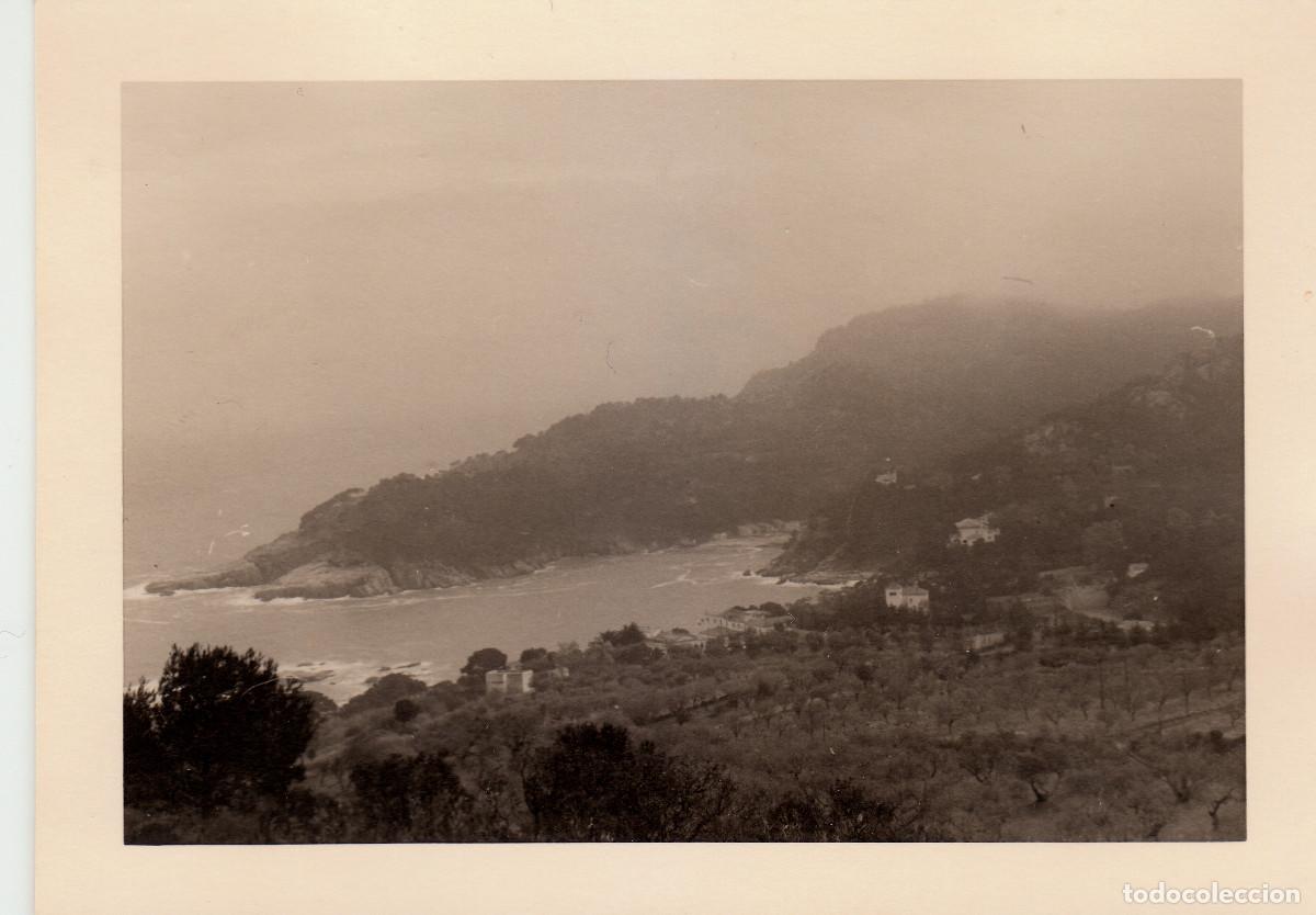 Fotograf&iacute;a antigua: Vista de la costa. Aigua Blava Y Fornells, Costa Brava. A&ntilde;os 50 pc