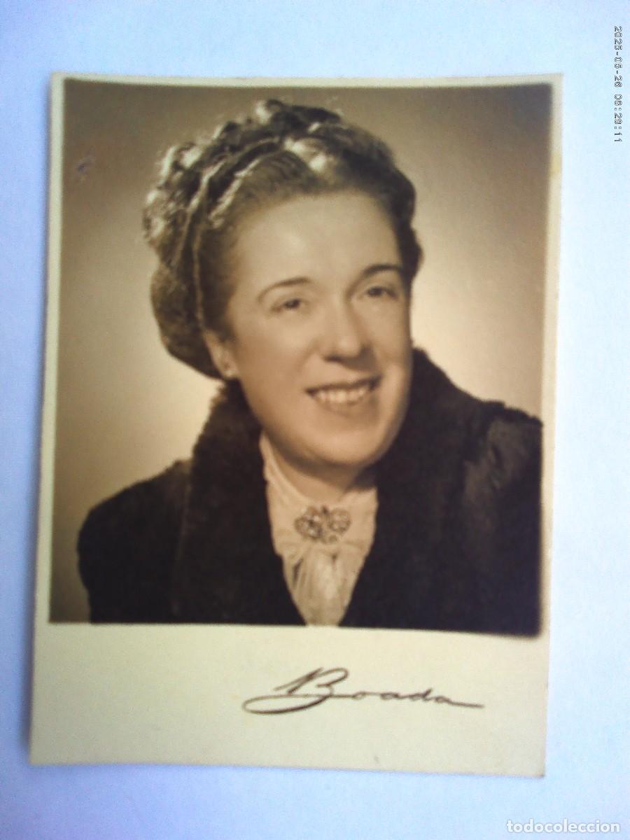 Fotografia antica: PRECIOSA FOTO DE ESTUDIO DE SE&Ntilde;ORITA , 1948 . DE BOADA , BARCELONA