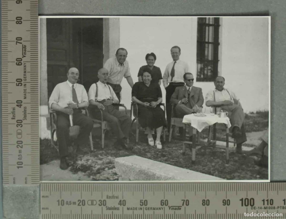 Fotograf&iacute;a antigua: FOTOGRAFIA. Grupo de personas EN EL YEG&Uuml;ERIZO HACIA 1940