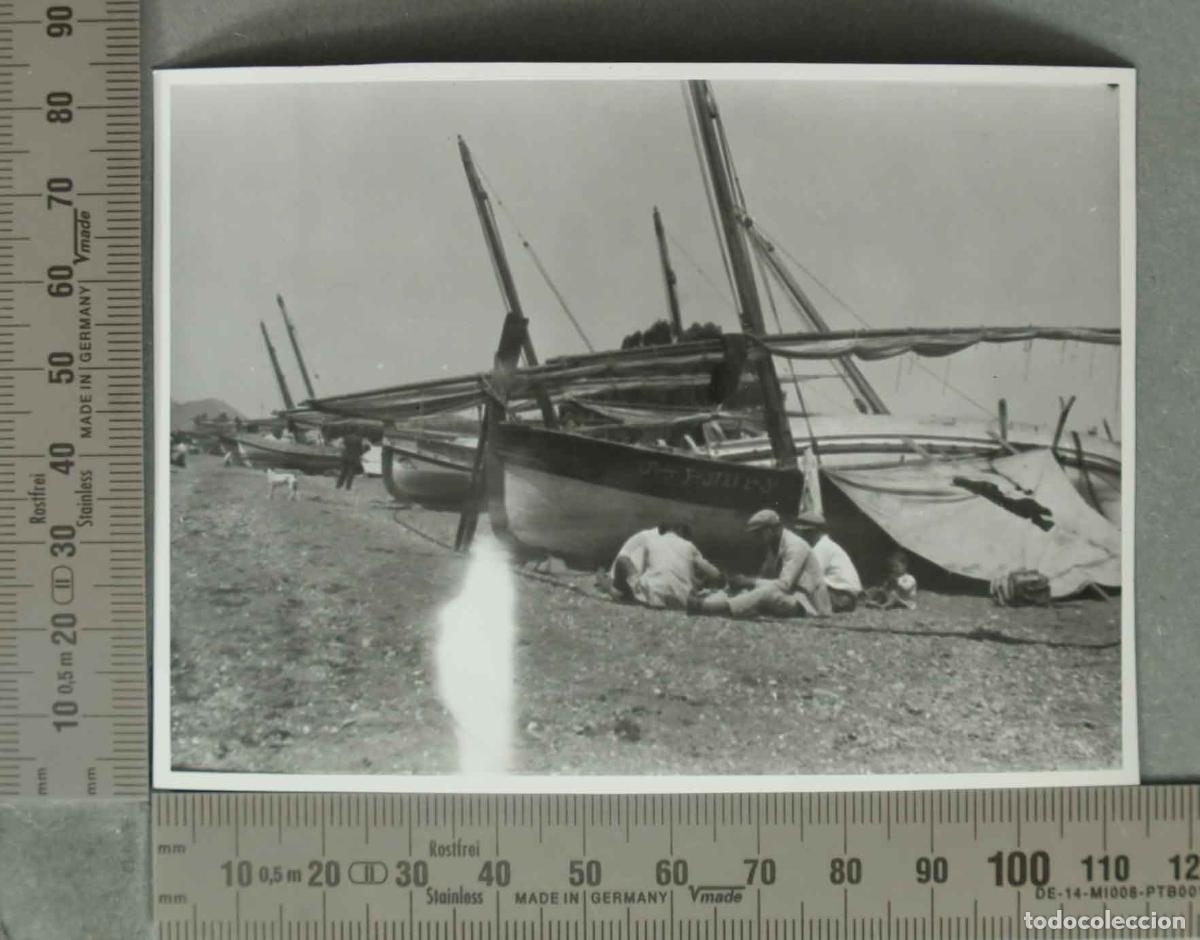 Fotograf&iacute;a antigua: FOTOGRAFIA. VISTA DE PESCADORES. &iquest;MALAGa? HACIA 1940