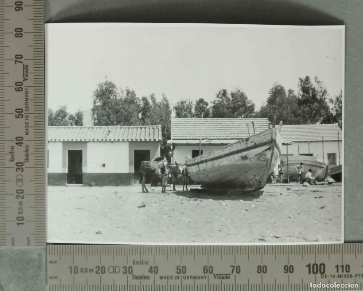 Alte Fotografie: FOTOGRAFIA. Barraca DE PESCADORES MALAGA. HACIA 1940