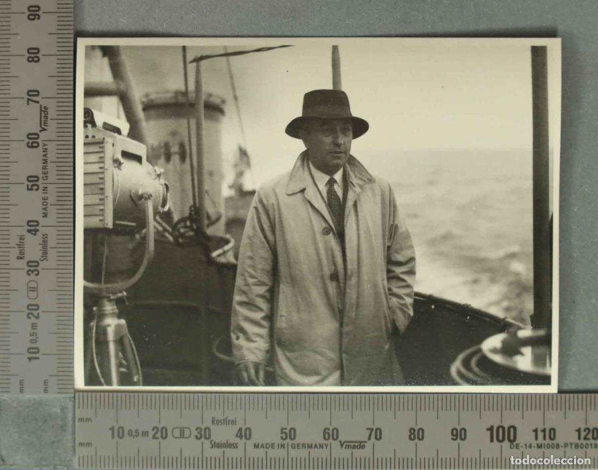 Fotografia antiga: FOTOGRAFIA. DENTRO DE EMBARCACION MALAGA HACIA 1940