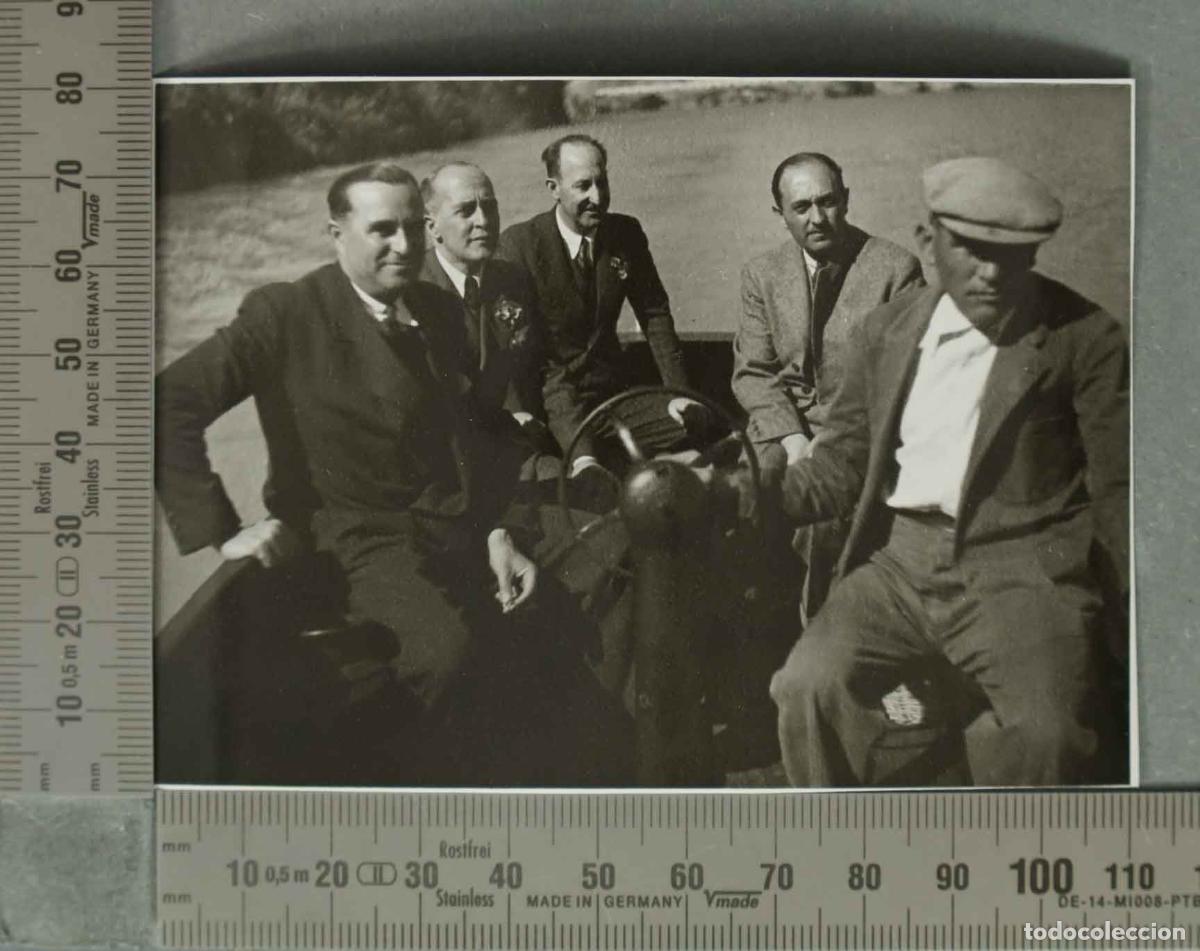 Fotografia antiga: FOTOGRAFIA. EN EL PANTANO DE EL CHORRO. HACIA 1940