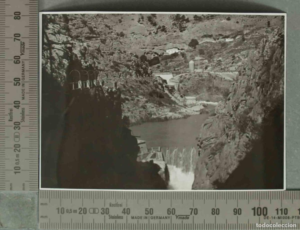 Fotografia antiga: FOTOGRAFIA. EMBALSE PANTANO EL CHORRO HACIA 1940