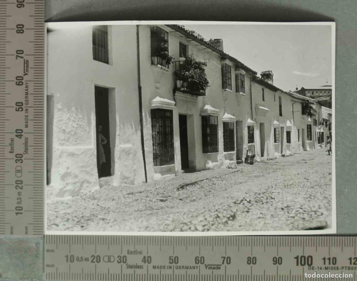 Fotograf&iacute;a antigua: FOTOGRAFIA. VISTA DE CALLE. RONDA HACIA 1940