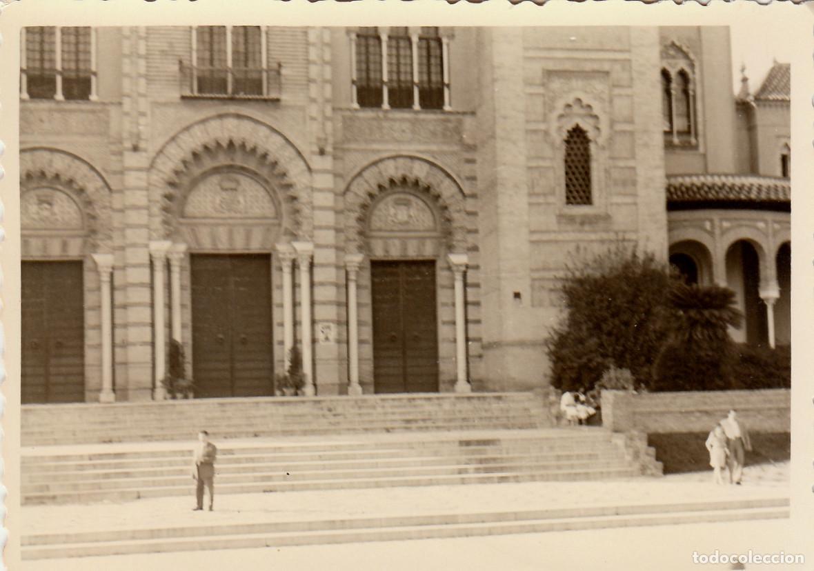 Fotograf&iacute;a antigua: Bonita foto. Pabell&oacute;n Mud&eacute;jar de Sevilla. A&ntilde;os 50 pc