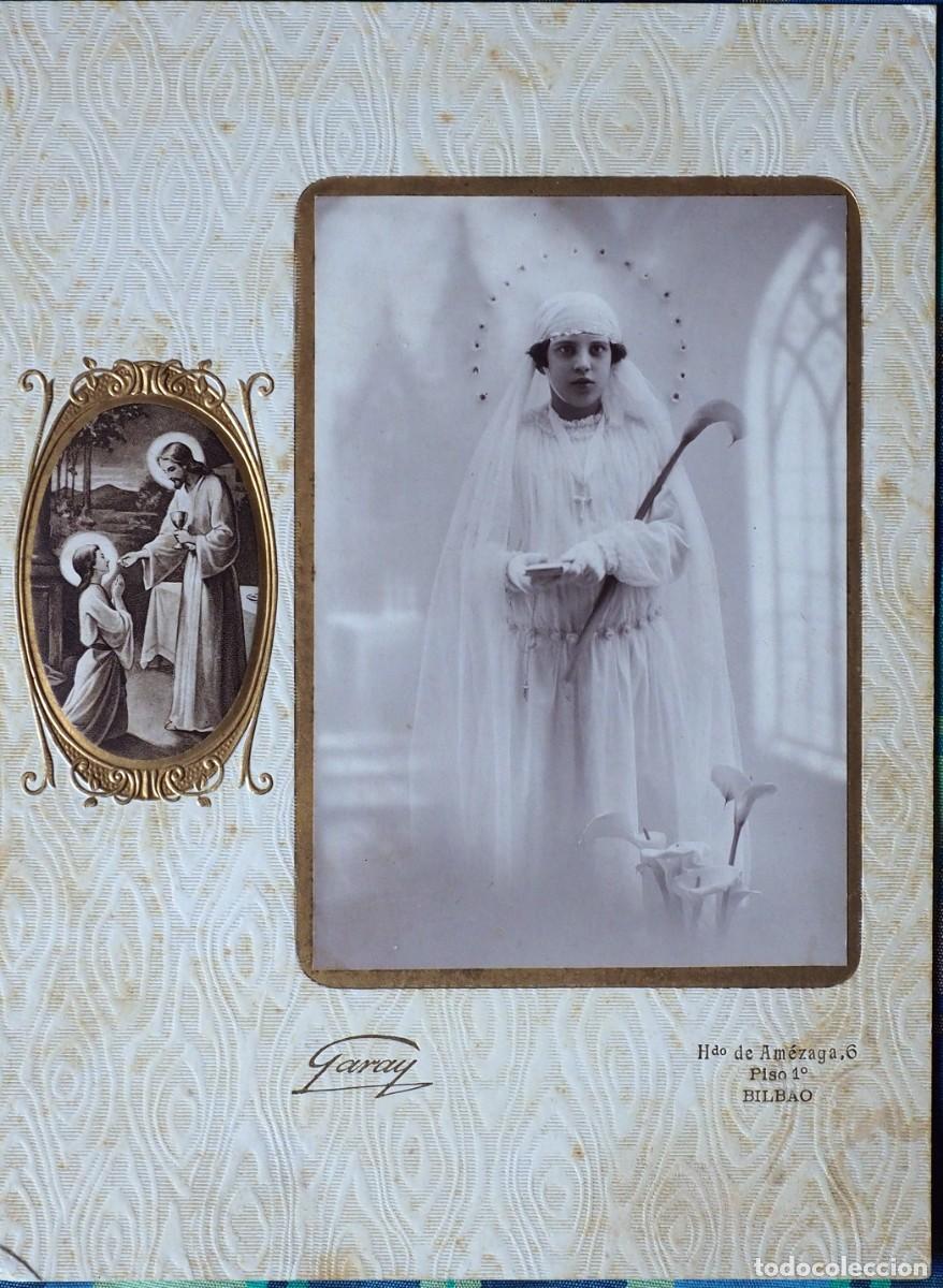 Fotograf&iacute;a antigua: ANTIGUA FOTOGRAF&Iacute;A: NI&Ntilde;A DE PRIMERA COMUNI&Oacute;N: GARAY. BILBAO