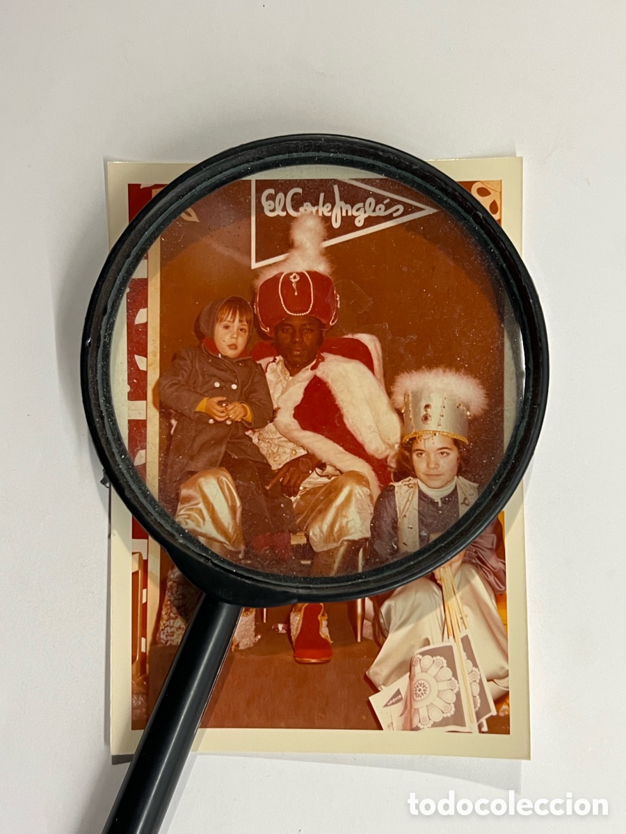 Fotograf&iacute;a antigua: BALTASAR. Reyes Magos de Oriente.. o ser&aacute; de El Corte Ingl&eacute;s&hellip; ? (a.1972) Med&iacute;das: 13 x 9 cm.