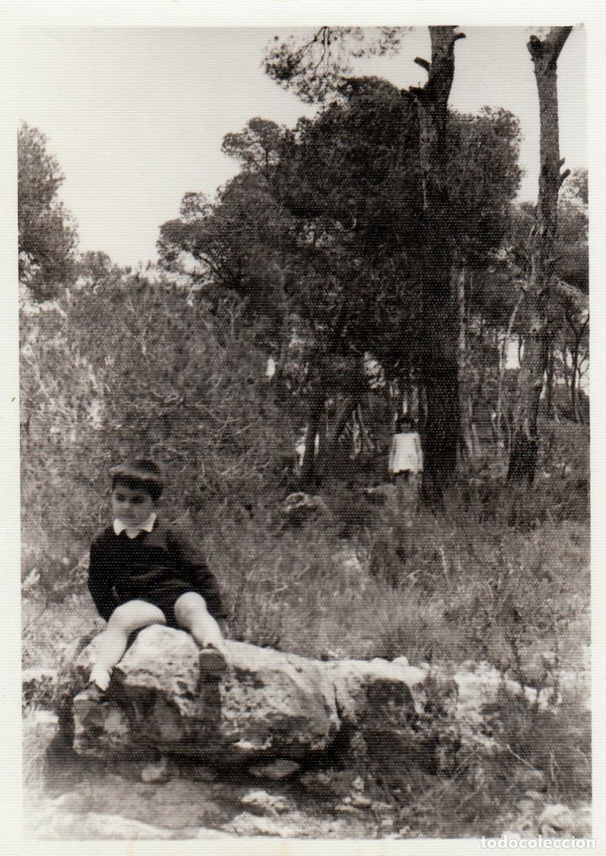 Fotograf&iacute;a antigua: Ni&ntilde;os en el Vedat de Torrente, Val&egrave;ncia. A&ntilde;os 60 pc