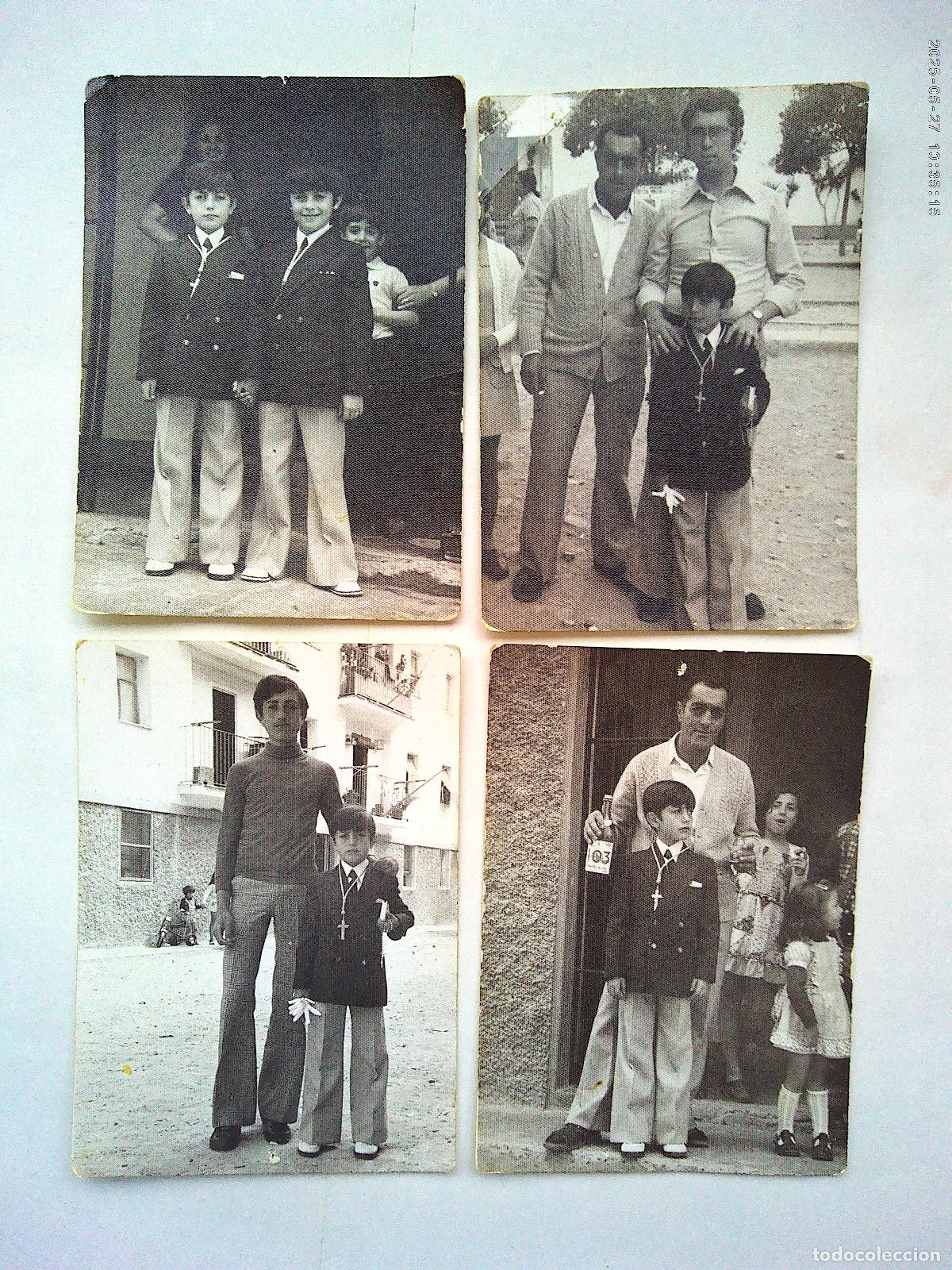 Fotograf&iacute;a antigua: LOTE DE 4 FOTOS DE NI&Ntilde;O DE PRIMERA COMUNION