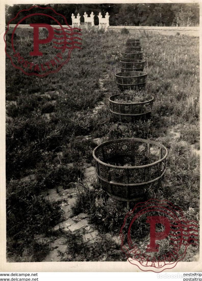 Fotograf&iacute;a antigua: ROW OF WATCH FIRE FRAMES JAPON JAPAN 16*12 cm Fonds Victor FORBIN 1864-1947