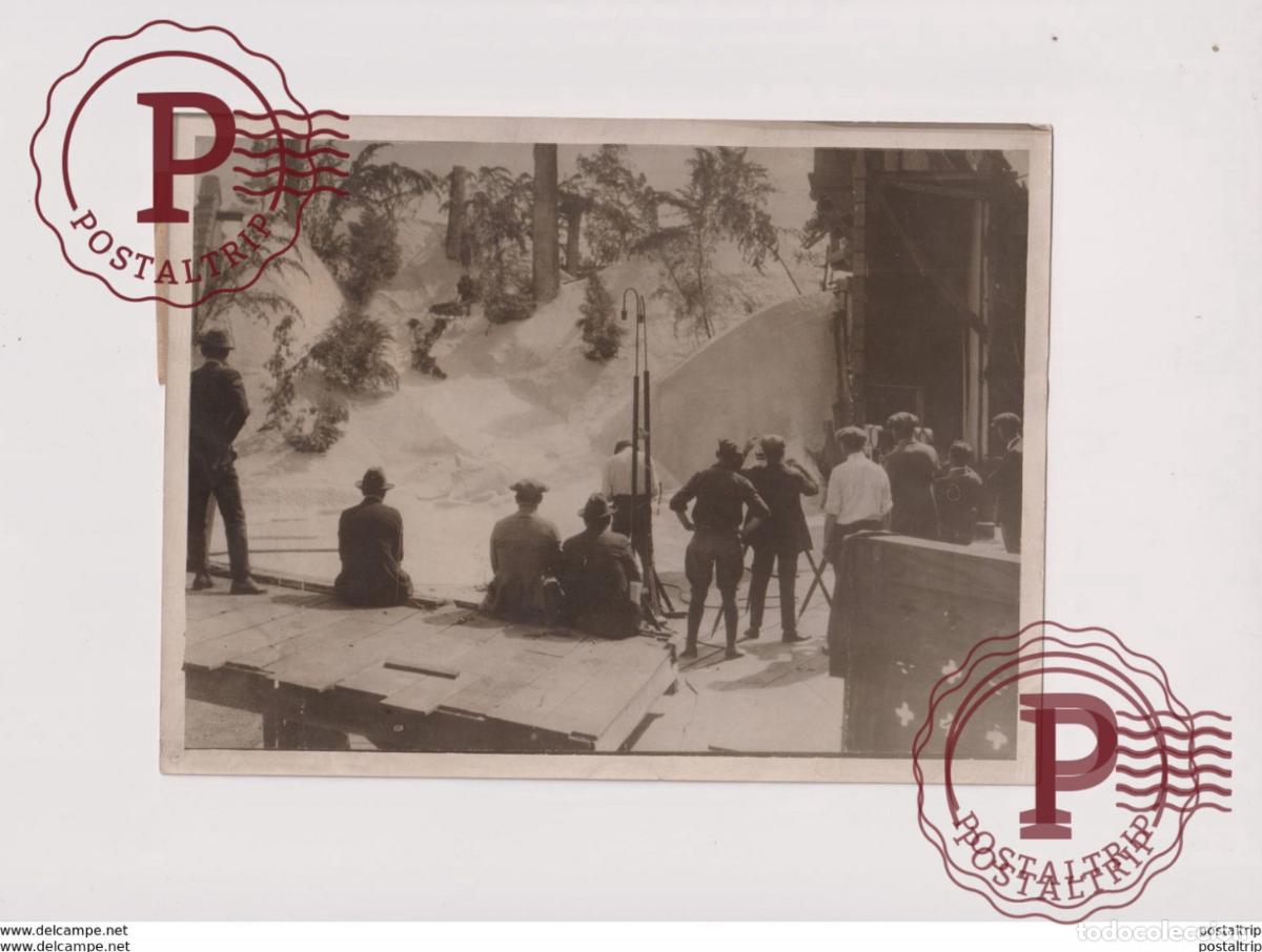 Fotografia antiga: FILM THE SILVER HERD SALT TAKE PLACE OF SNOW 20*15 cm Fonds Victor FORBIN 1864-1947