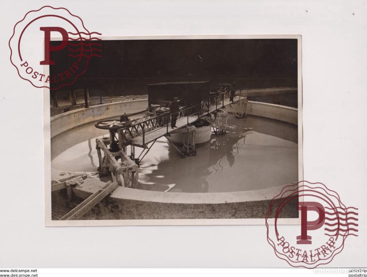 Fotografia antiga: KENT MINING KENTISH KALK TURNED INTO CEMENT 20*15 cm Fonds Victor FORBIN 1864-1947