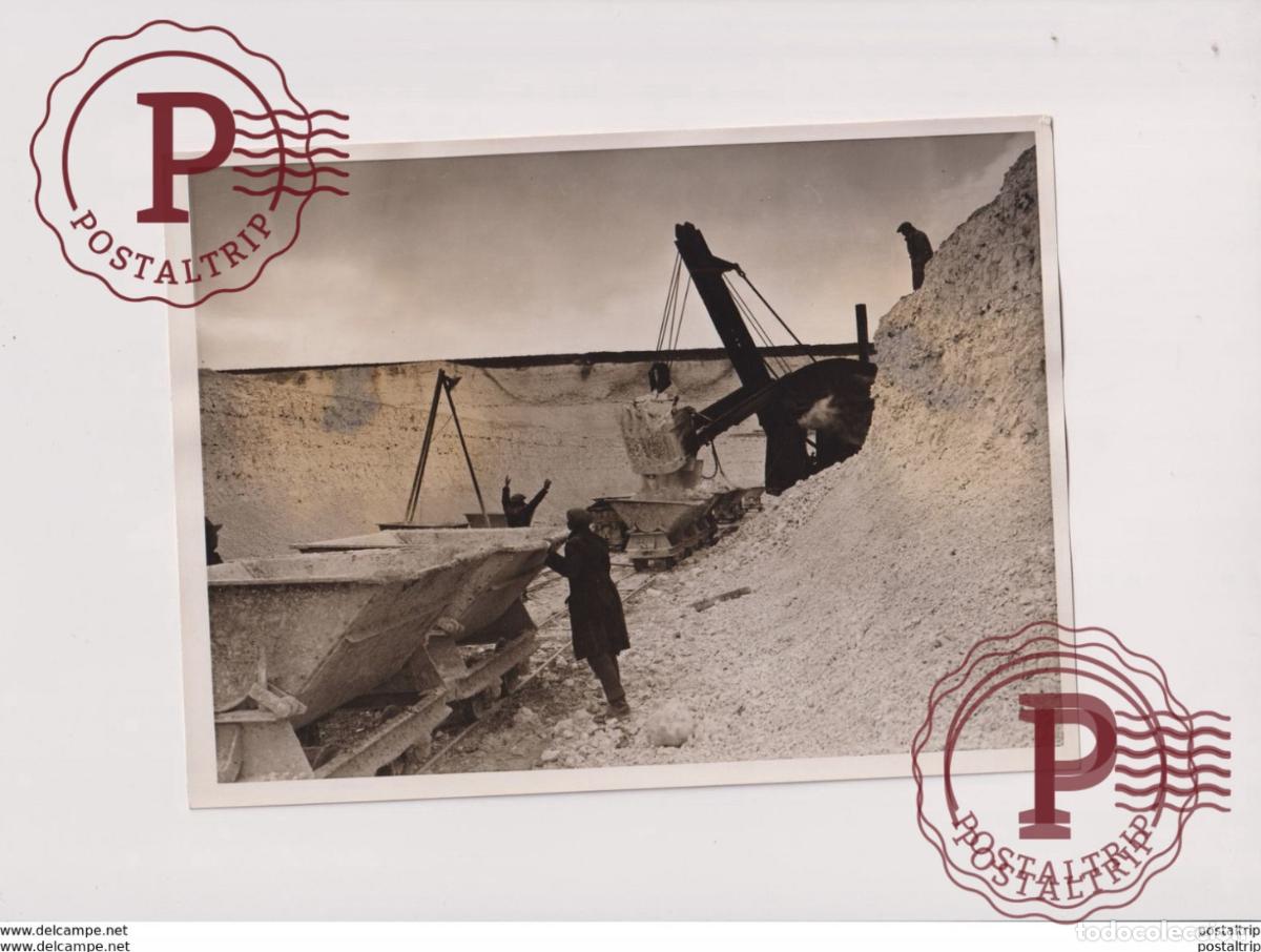 Fotografia antiga: KENT MINING KENTISH KALK TURNED INTO CEMENT 20*15 cm Fonds Victor FORBIN 1864-1947