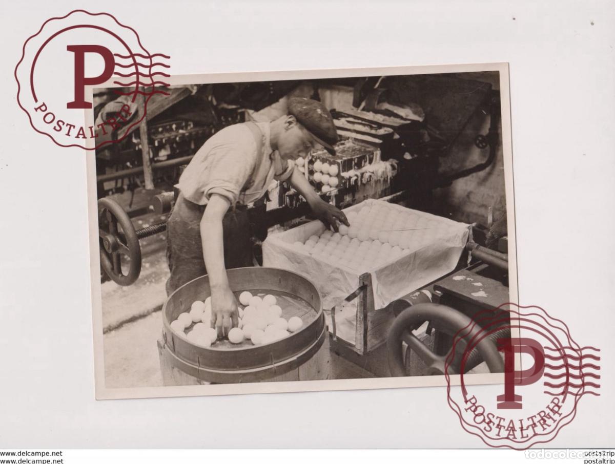 Fotografia antiga: MOTH BALLS FROM COAL BECKTON WORKS NAPHTHALENE 20*15 cm Fonds Victor FORBIN 1864-1947