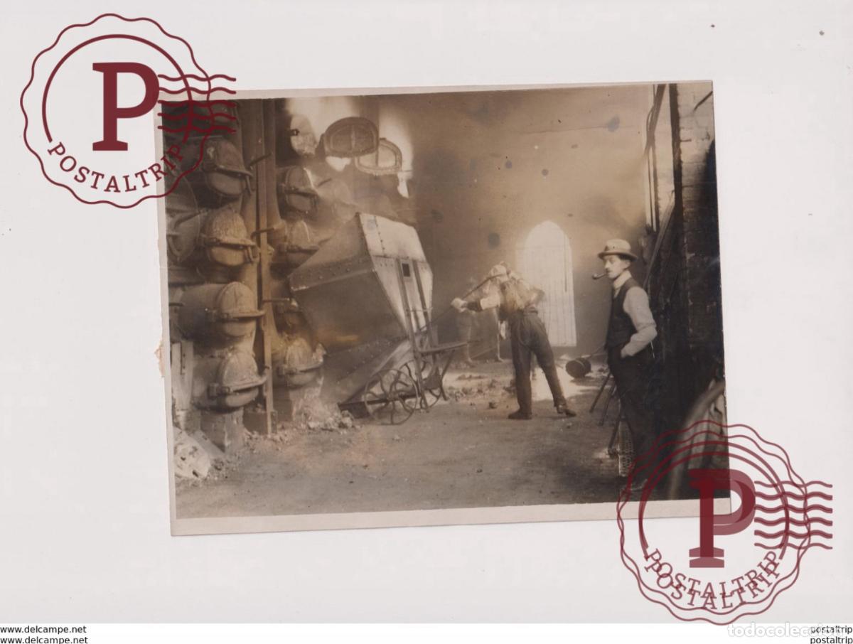 Fotograf&iacute;a antigua: HENDON GAS SUPPLY STRIKE MIDDLESEX GASWORKS 20*15 cm Fonds Victor FORBIN 1864-1947