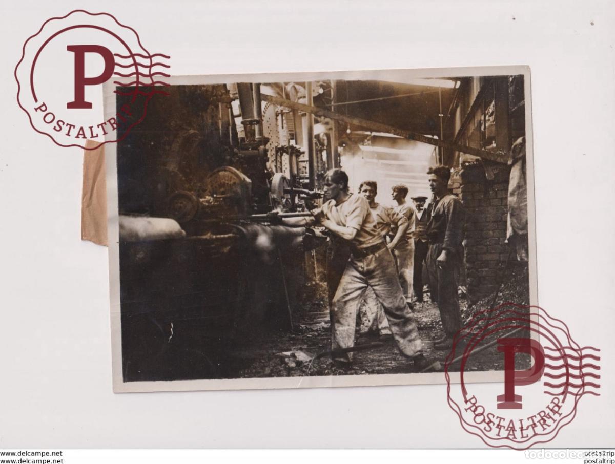 Fotograf&iacute;a antigua: MINERS FEDERATION RAILWAYMEN THE SAILORS MINES MINE MINING 20*15 cm Fonds Victor FORBIN 1864-1947