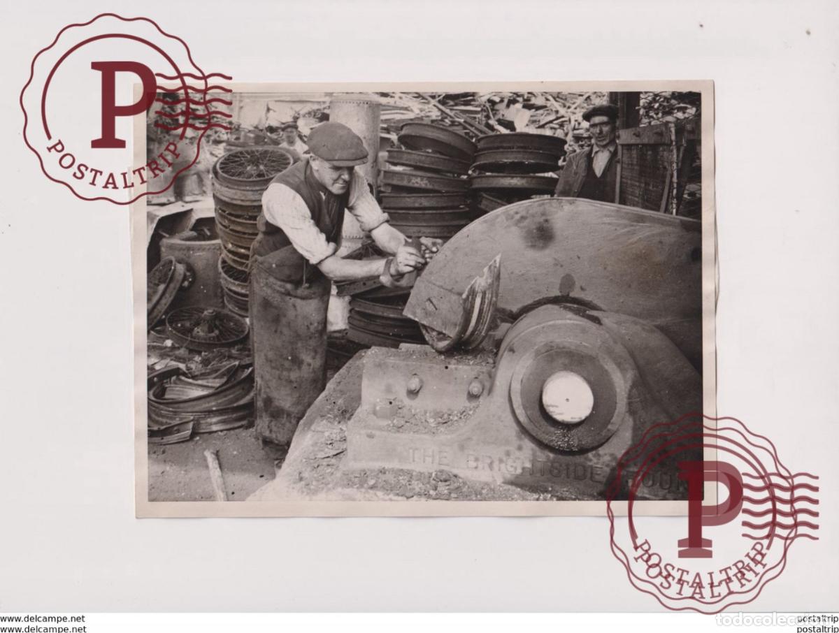 Fotograf&iacute;a antigua: OLD IRON DISMANTLED BRIDGES THAMES EAST LONDON 20*15 cm Fonds Victor FORBIN 1864-1947