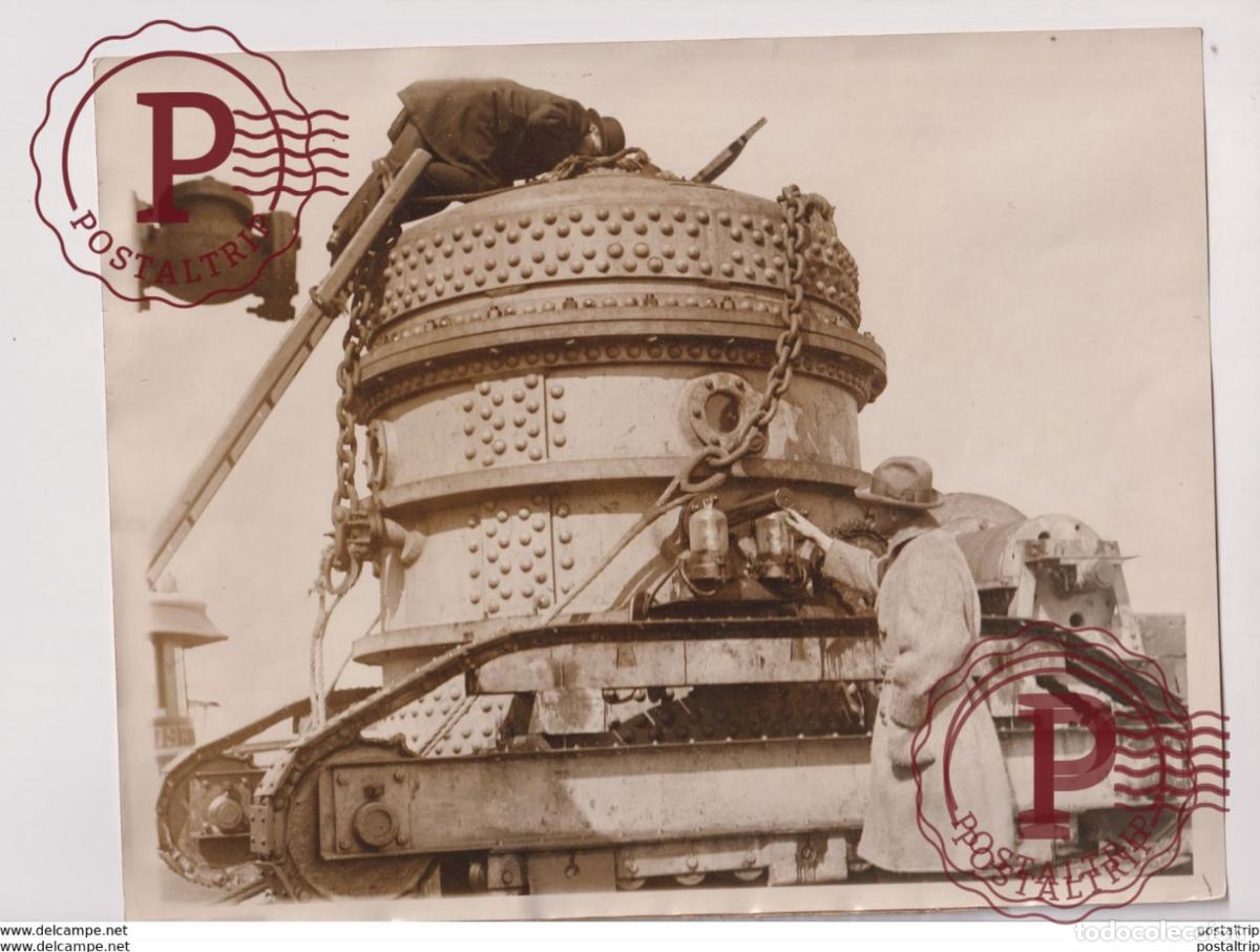 Fotograf&iacute;a antigua: CRAB MACHINE FOR SALVAGING SUNKEN SHIPS WHITESTONE LANDING 25*20 cm Fonds Victor FORBIN 1864-1947