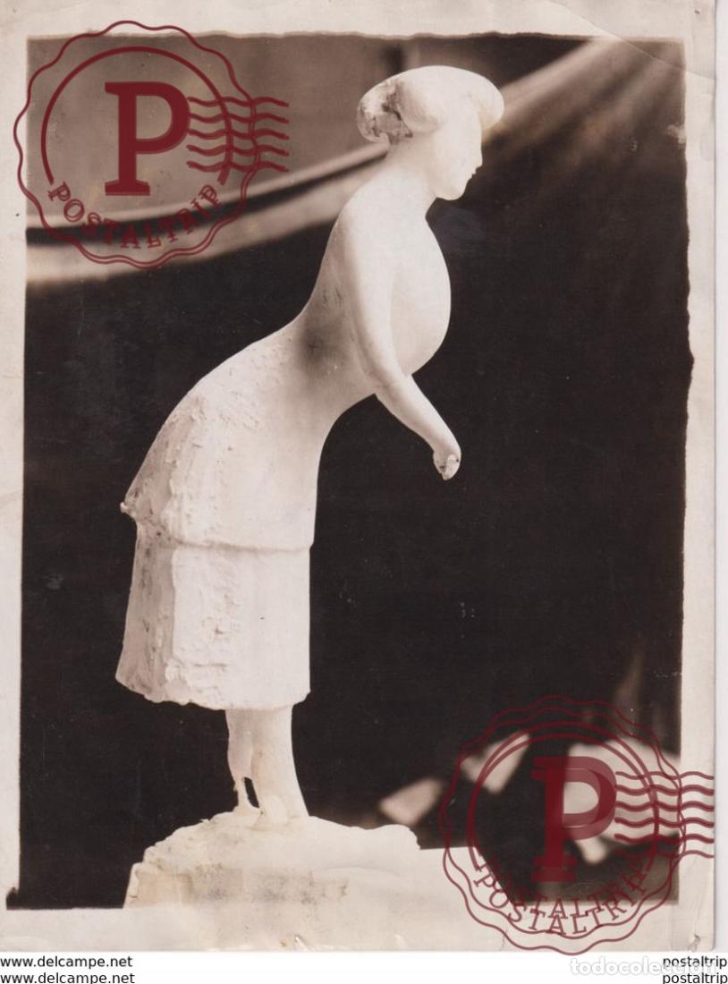 Fotograf&iacute;a antigua: ELI NADELMAN AMERICAN SCULPTOR LA CHANTEUSE 20*15CM Fonds Victor FORBIN 1864-1947