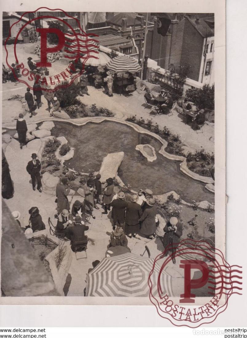 Antique Photography: CRACK SEE SCAN LONDON ROOF GARDEN CONTEST ENGLAND UK 20*15CM Fonds Victor FORBIN 1864-1947