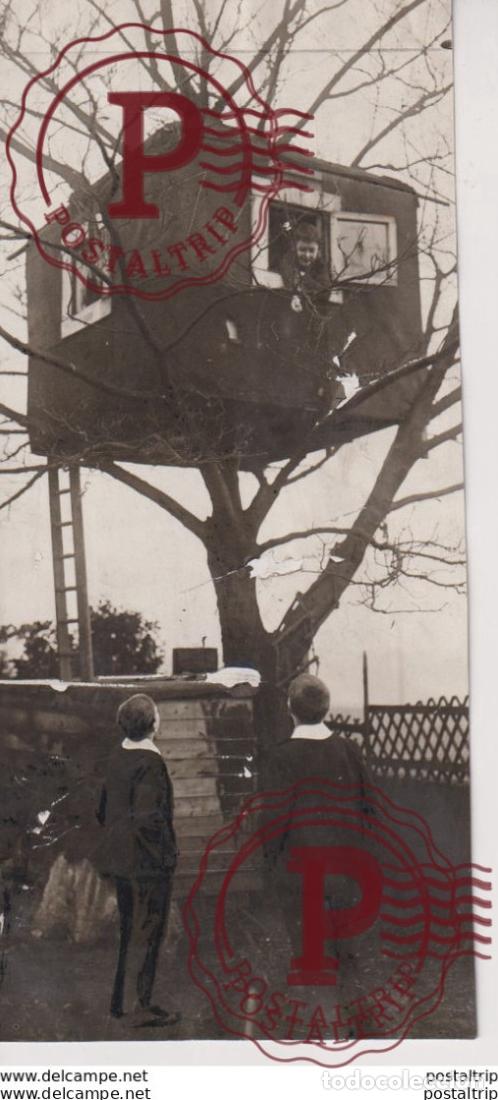 Fotograf&iacute;a antigua: boomhut 15*7CM Fonds Victor FORBIN 1864-1947