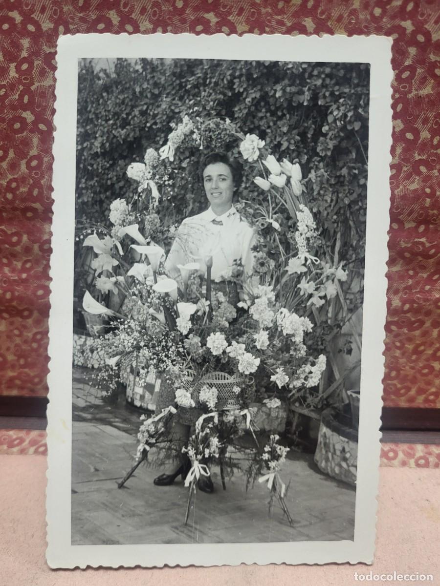 Fotograf&iacute;a antigua: ANTIGUA POSTAL ORNAMENTO FLORAL ORIGEN MURCIA