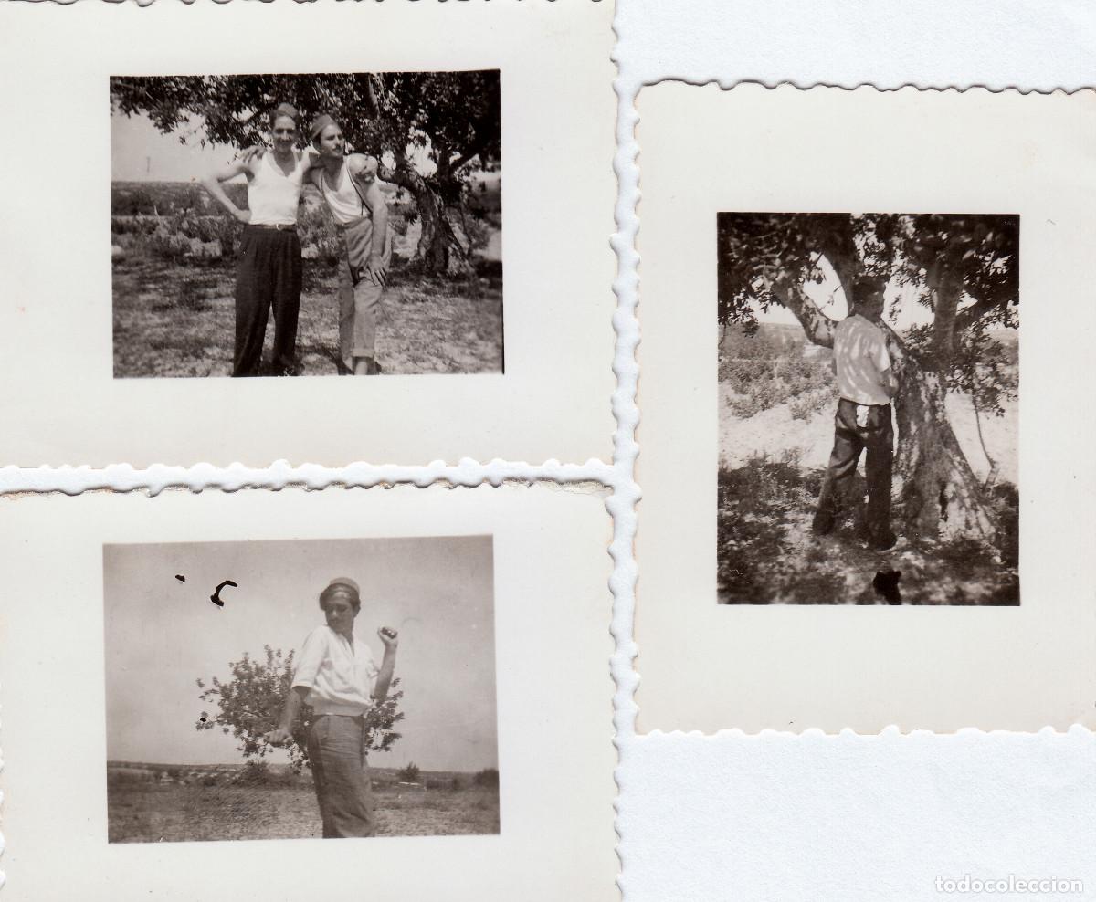 Fotograf&iacute;a antigua: 3 curiosas fotos. Chicos haciendo bromas, bailando y fingiendo hacer pis. A&ntilde;os 40 pc