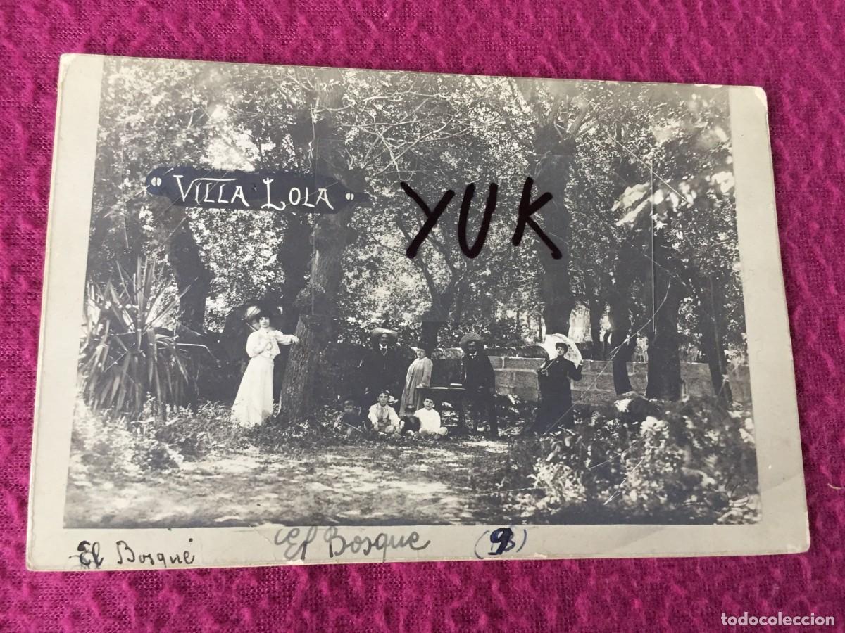 Fotograf&iacute;a antigua: RARA FOTOGRAFIA PRINCIPIO DE SIGLO DE VIGO FOTOGRAFO OCA&Ntilde;A E HIJOS - VILLA LOLA - EL BOSQUE