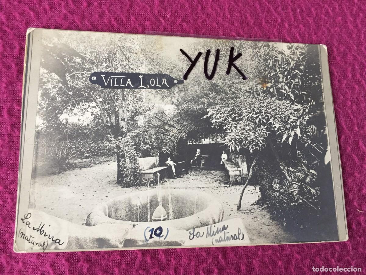 Fotograf&iacute;a antigua: RARA FOTOGRAFIA PRINCIPIO DE SIGLO DE VIGO FOTOGRAFO OCA&Ntilde;A E HIJOS - VILLA LOLA - LA MINA NATURAL