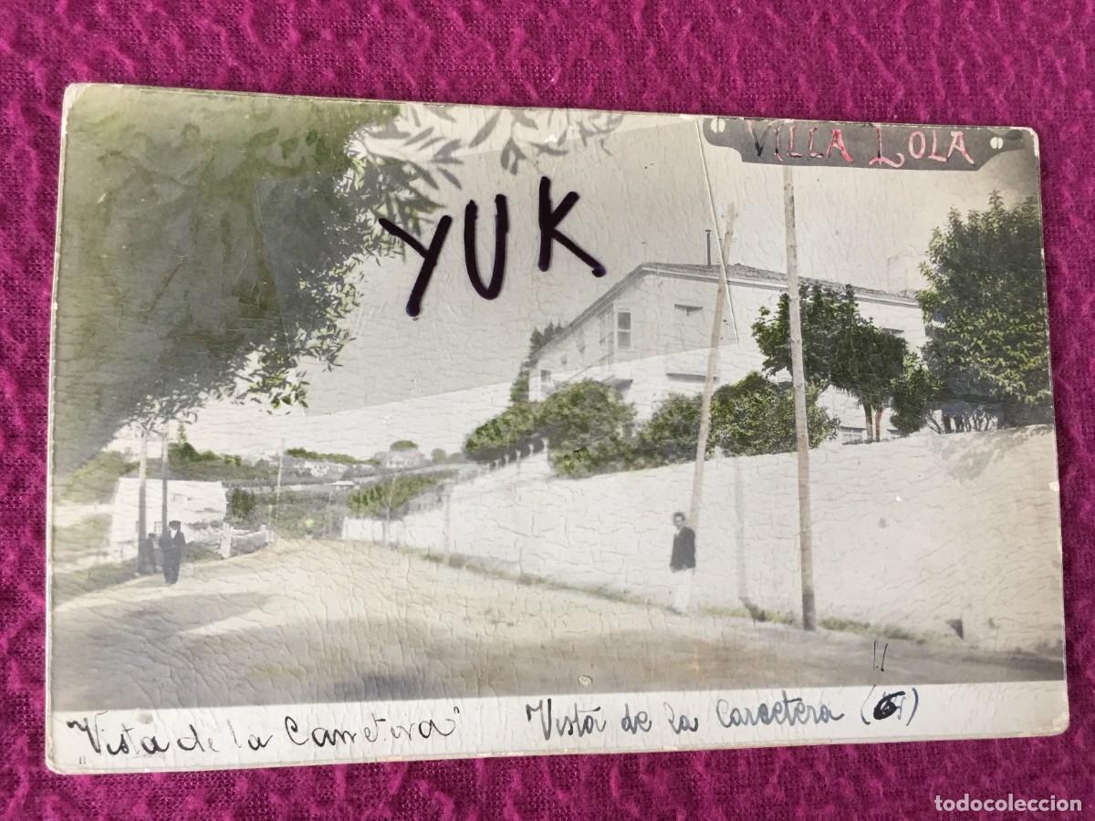 Fotograf&iacute;a antigua: RARA FOTOGRAFIA PRINCIPIO D SIGLO DE VIGO FOTOGRAFO OCA&Ntilde;A E HIJOS -VILLA LOLA -VISTA DE LA CARRETERA