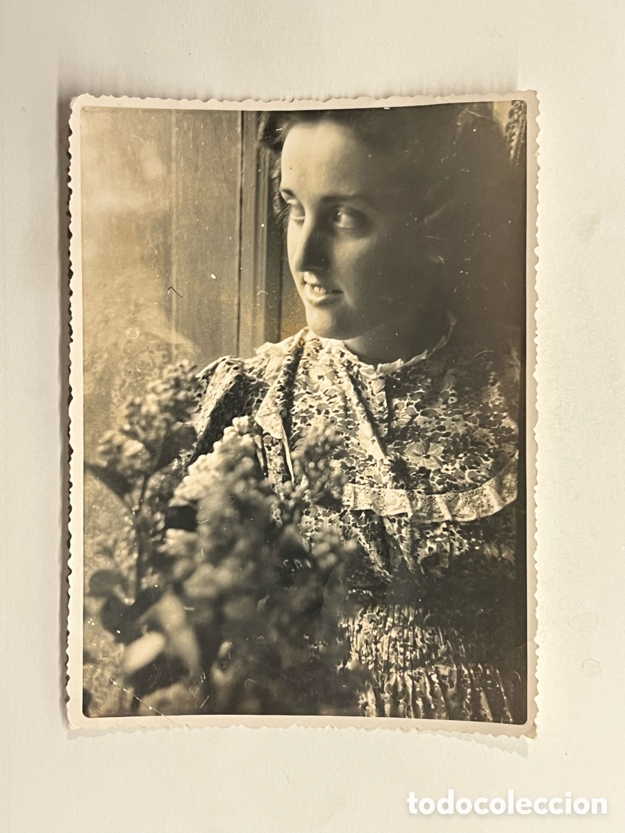 Fotograf&iacute;a antigua: DIVISI&Oacute;N AZUL.. Fotograf&iacute;a &Uacute;rsula una Madrina alemana.. a su amigo Ignacio (a.1942)
