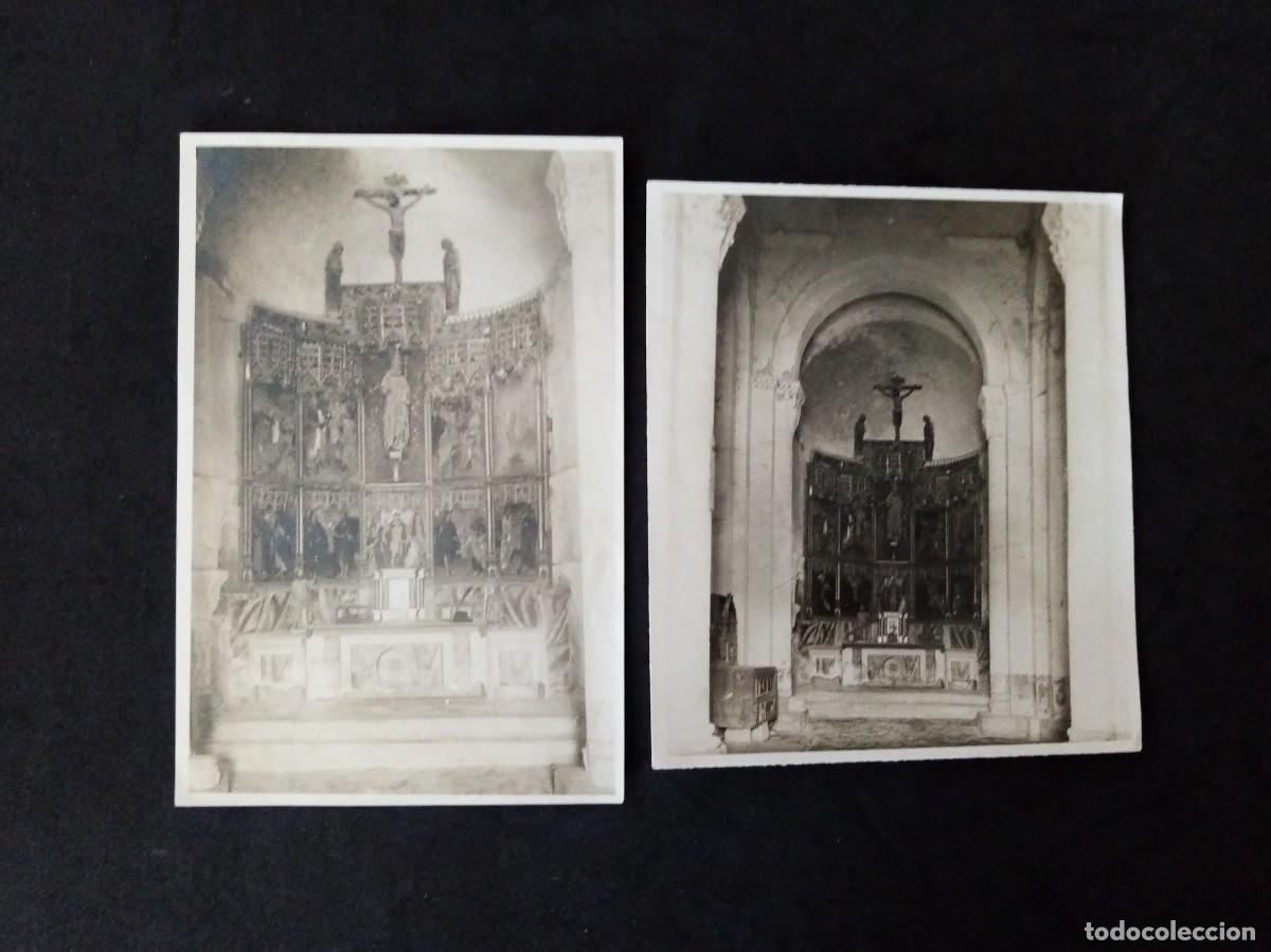 Alte Fotografie: DOS FOTOGRAF&Iacute;AS ORIGINALES DE LA IGLESIA ROM&Aacute;NICA DE SAN PEDRO DE TEJADA (BURGOS)