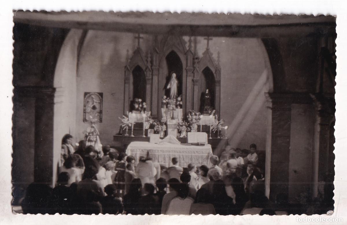 Antique Photography: FOTOGRAF&Iacute;A DEL ALTAR DE UNA IGLESIA, SEGURAMENTE EN EL CONCEJO DE LENA. ASTURIAS. FOTO PRADO