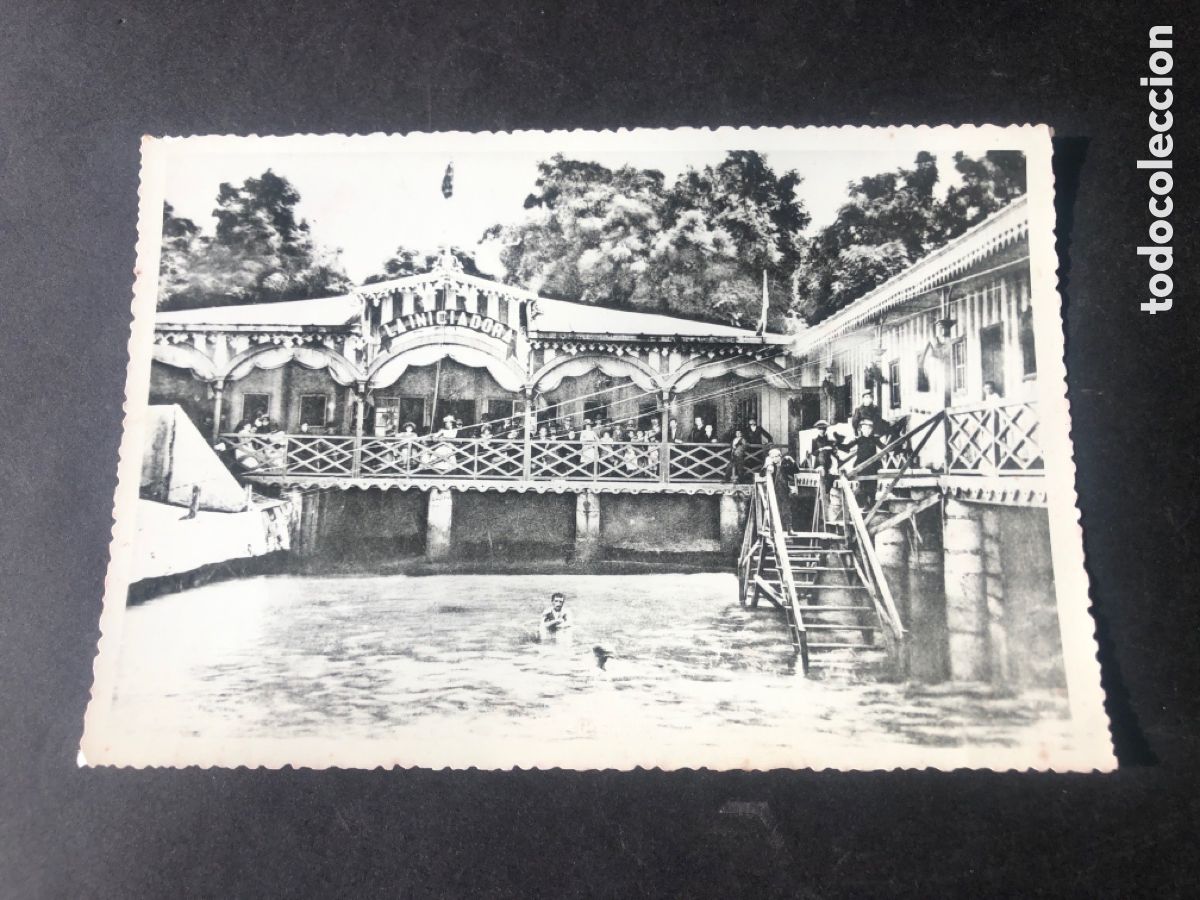 Alte Fotografie: Antigua foto balneario LA INICIADORA VIGO