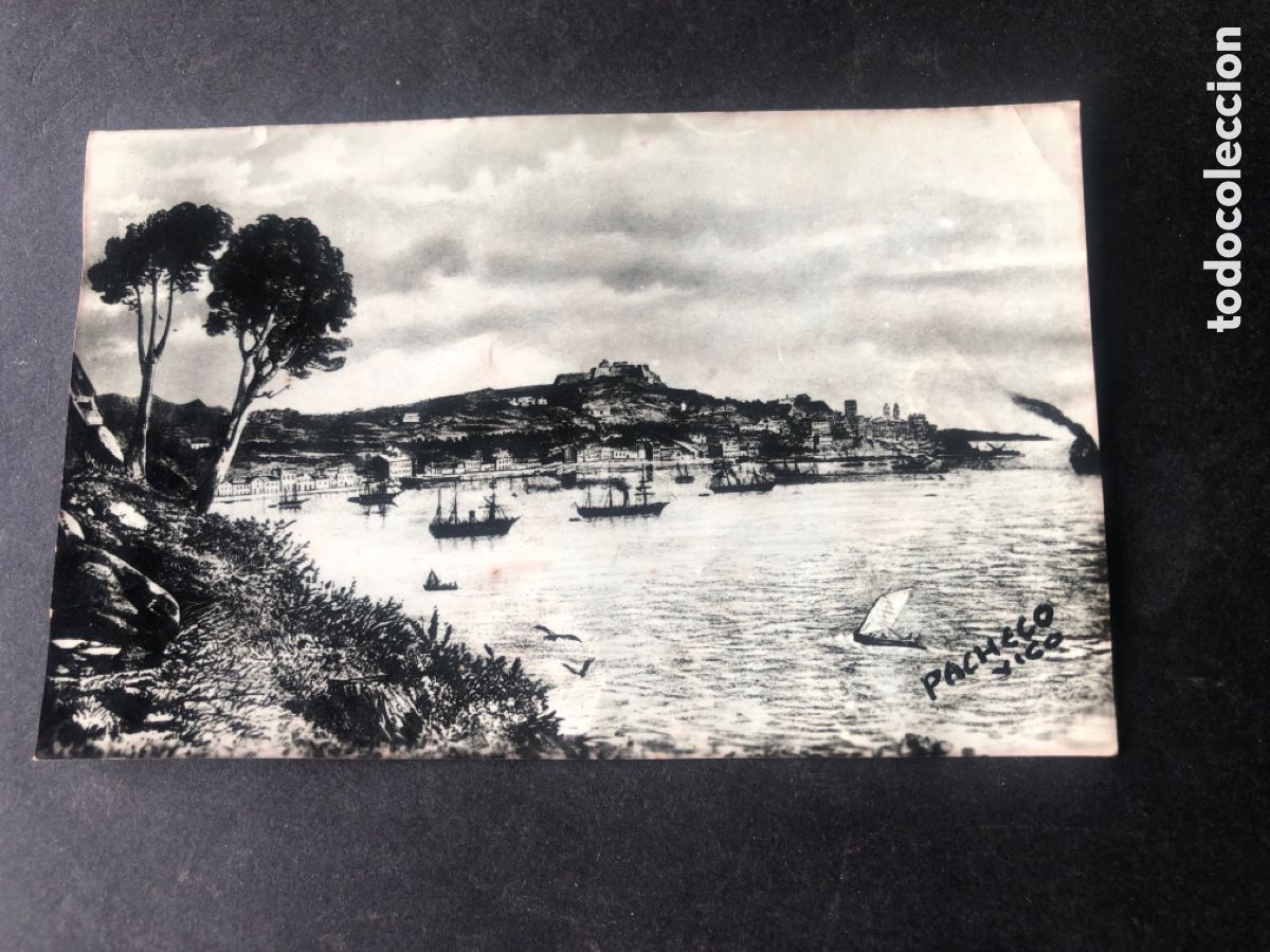 Photographie ancienne: Antigua y rara foto Bahia / puerto de VIGO PACHECO