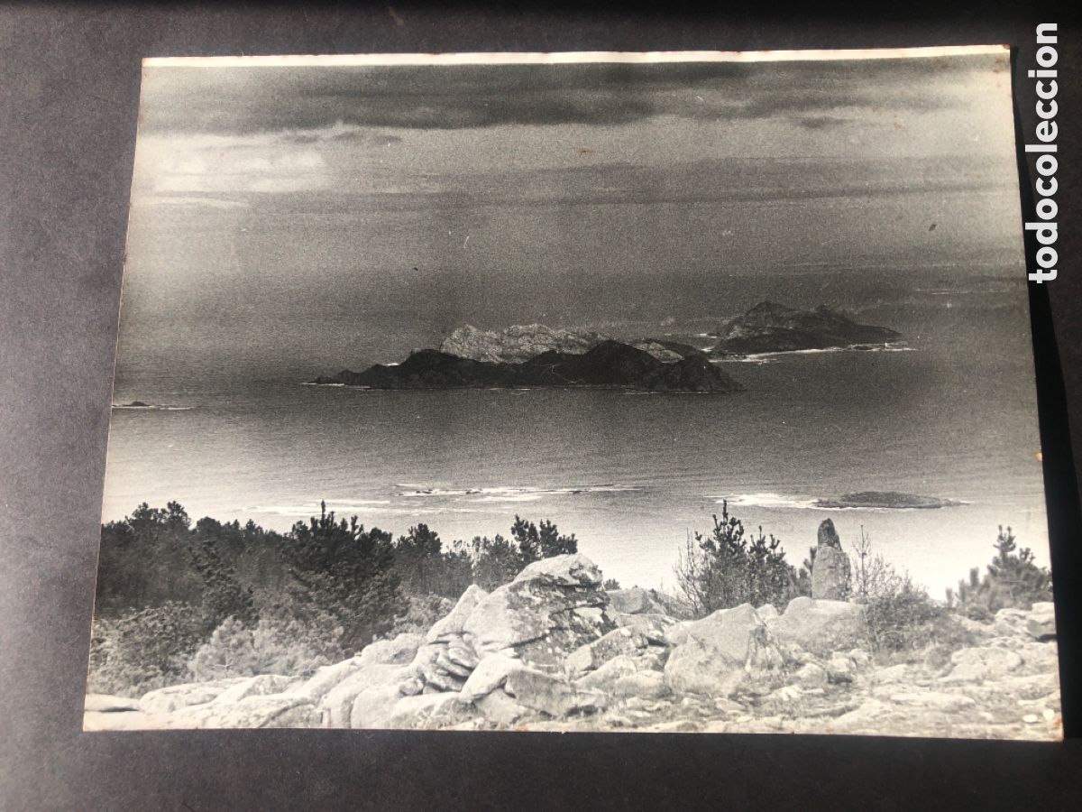 Photographie ancienne: Antigua y rara foto Islas Cies Ria de VIGO