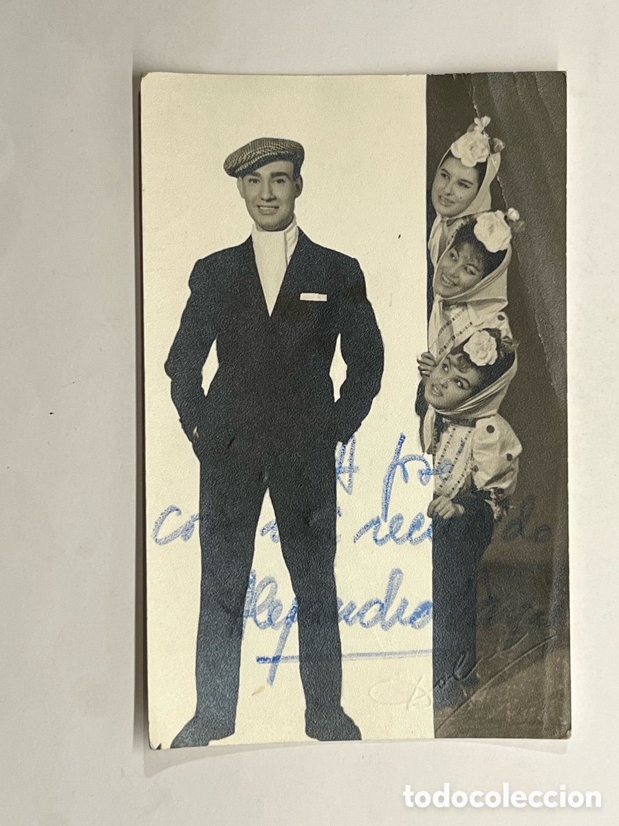 Fotograf&iacute;a antigua: ALEJANDRO VARGAS, Cantante flamenco.., aut&oacute;grafo con dedicatoria.. (h.1960?)