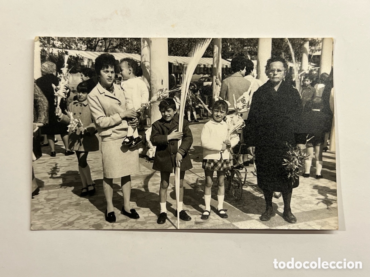 Fotograf&iacute;a antigua: ALCIRA (Valencia) Un Domingo de Ramos y Palmas por la ma&ntilde;ana.. (a.1969) Fotograf&iacute;a J. Valls
